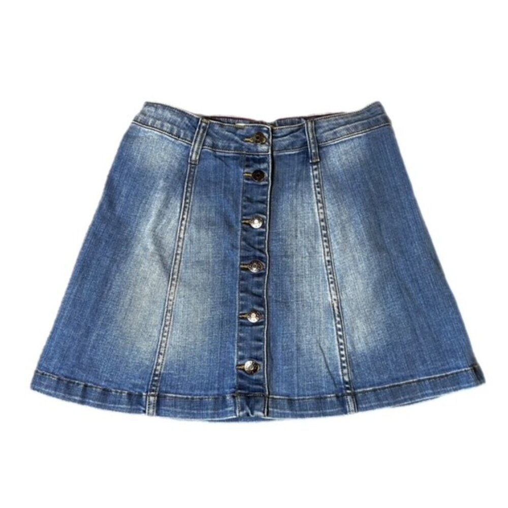 Cello Jeans Button Up Denim Jean Skirt Size S